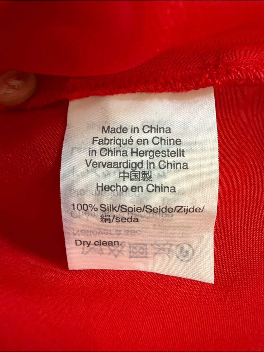 J. Crew NWT Vibrant Red Silk Button-Down Shirt - Picture 9 of 9